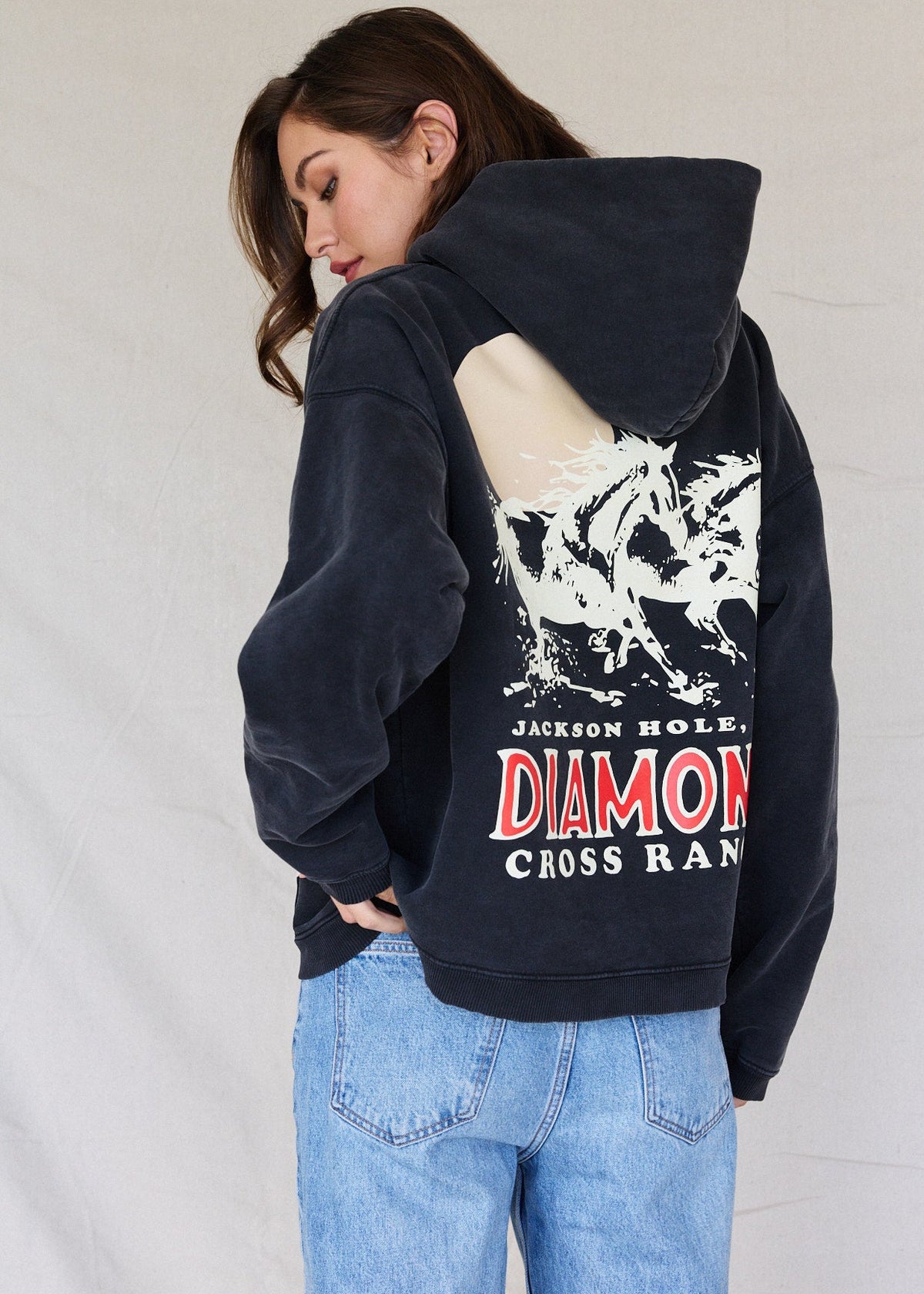 Sunfaded Black Hoodie | Jackson Wild
