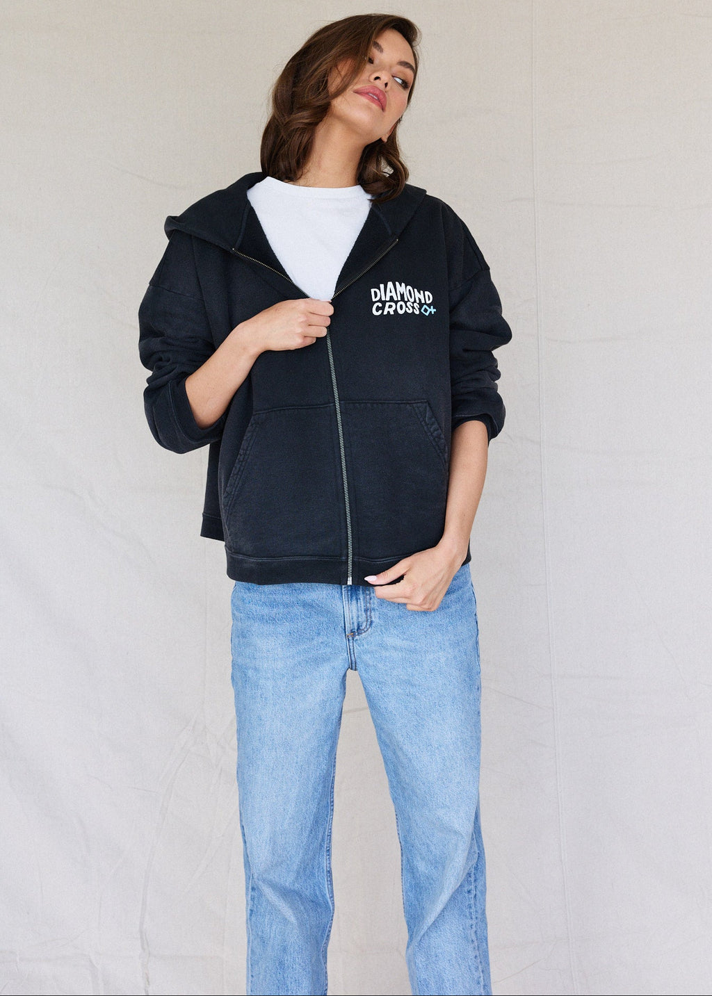 Black - Maverick | Sun Faded Zip Hoodies