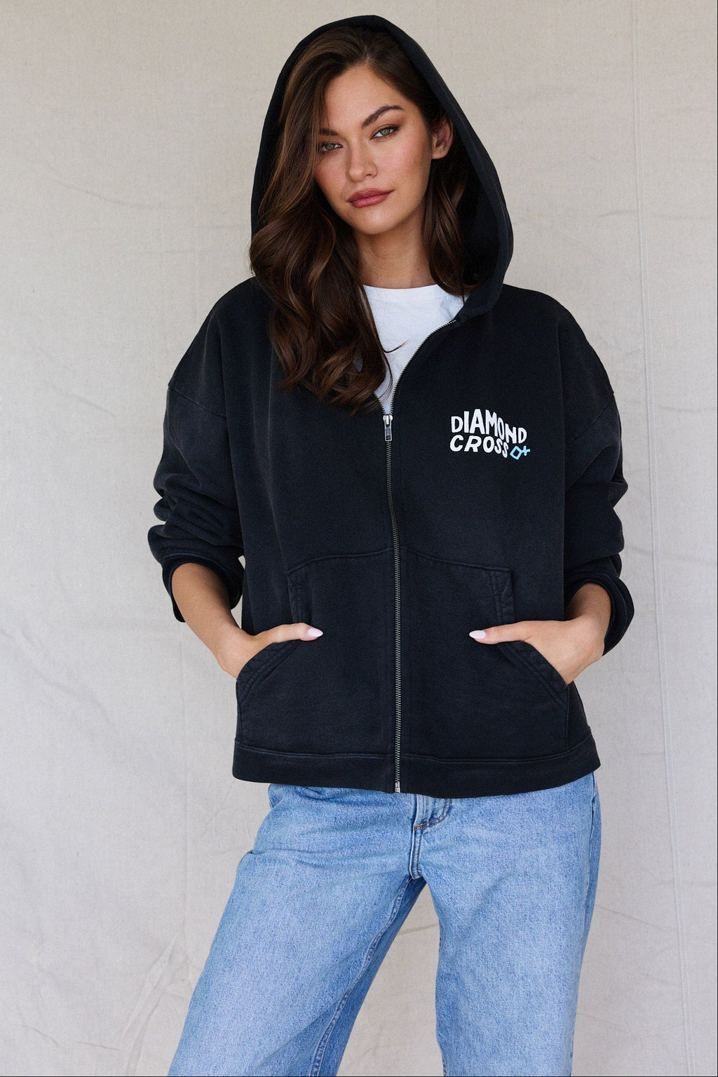 Black - Maverick | Sun Faded Zip Hoodies