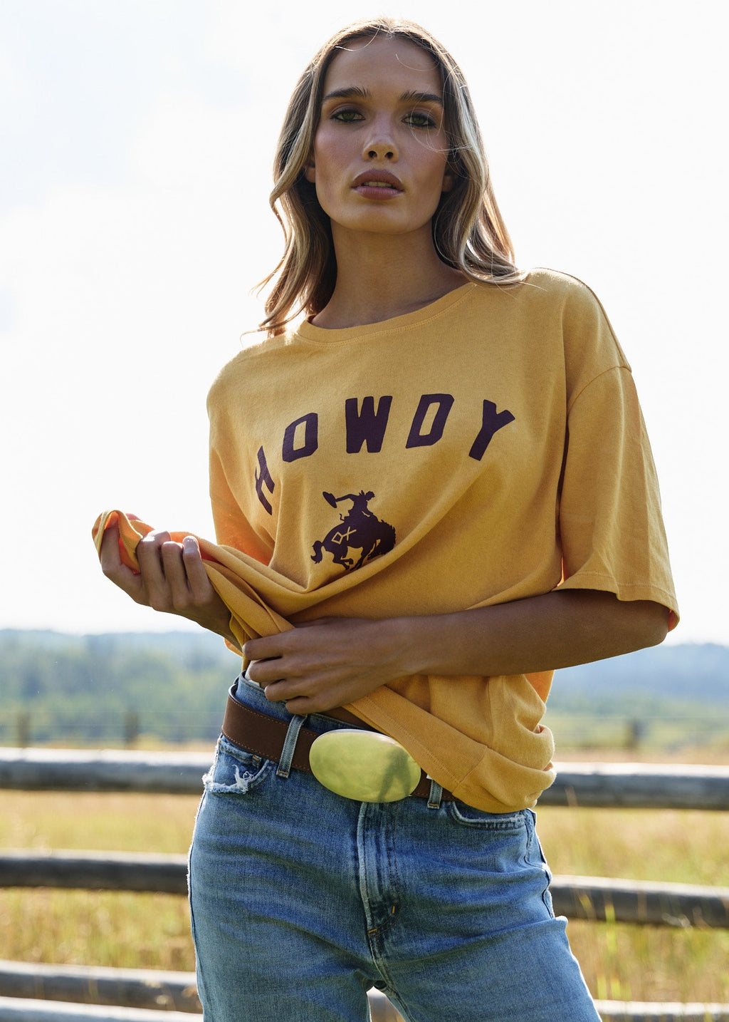 Howdy Gold & Burgundy | Howdy Tee