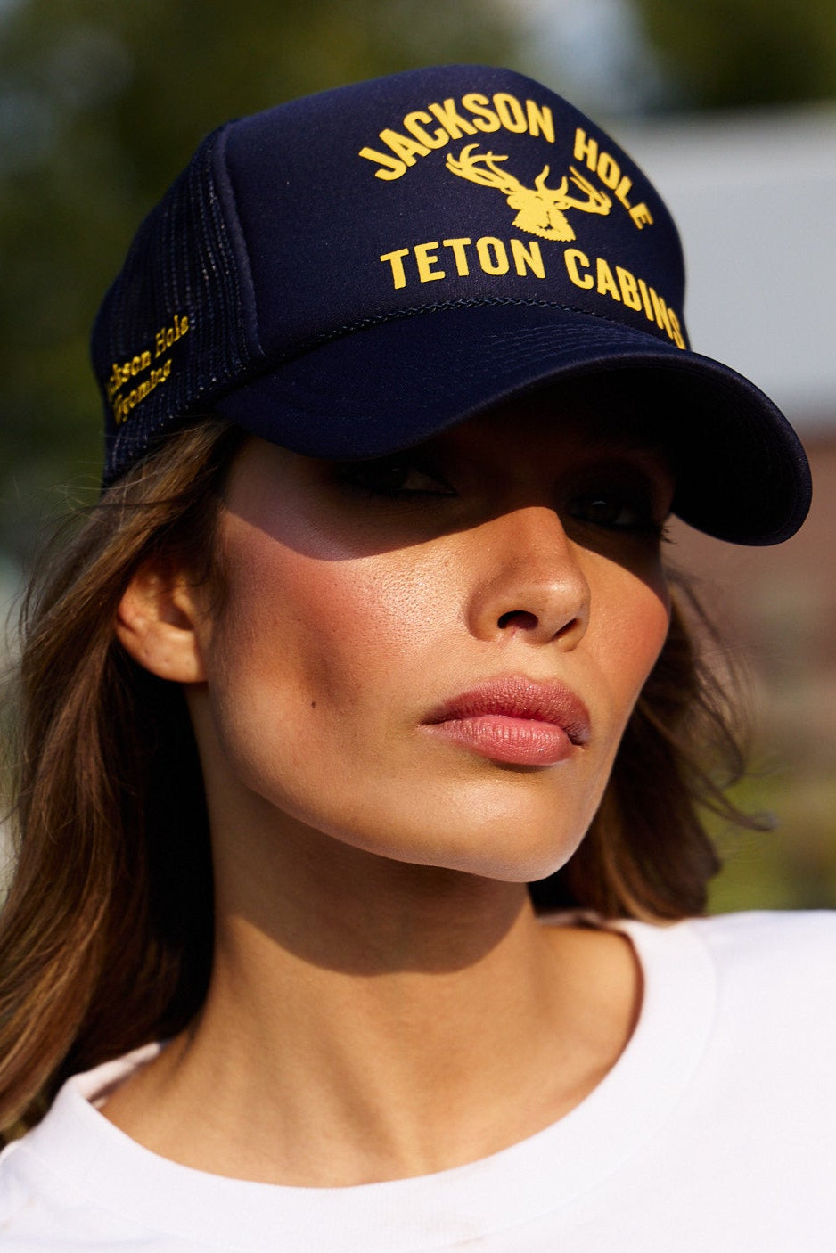 Navy + Yellow | Diamond Cross Ranch Elk Trucker Cap