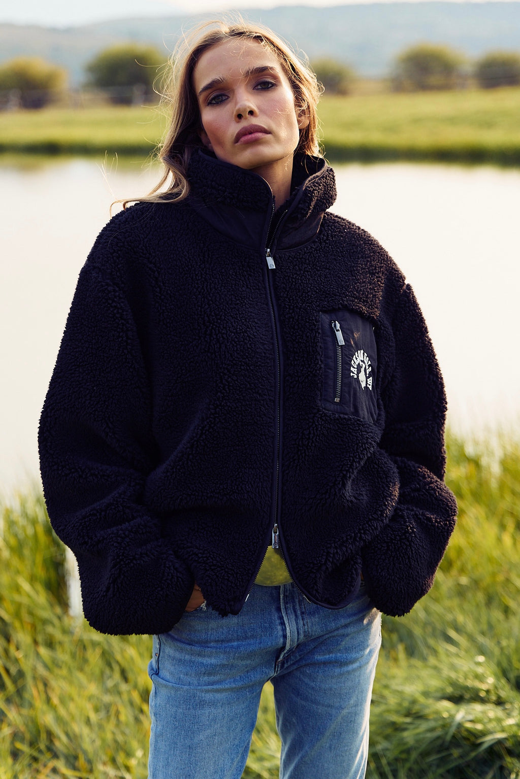 Midnight Black | Diamond Cross Classic Fleece