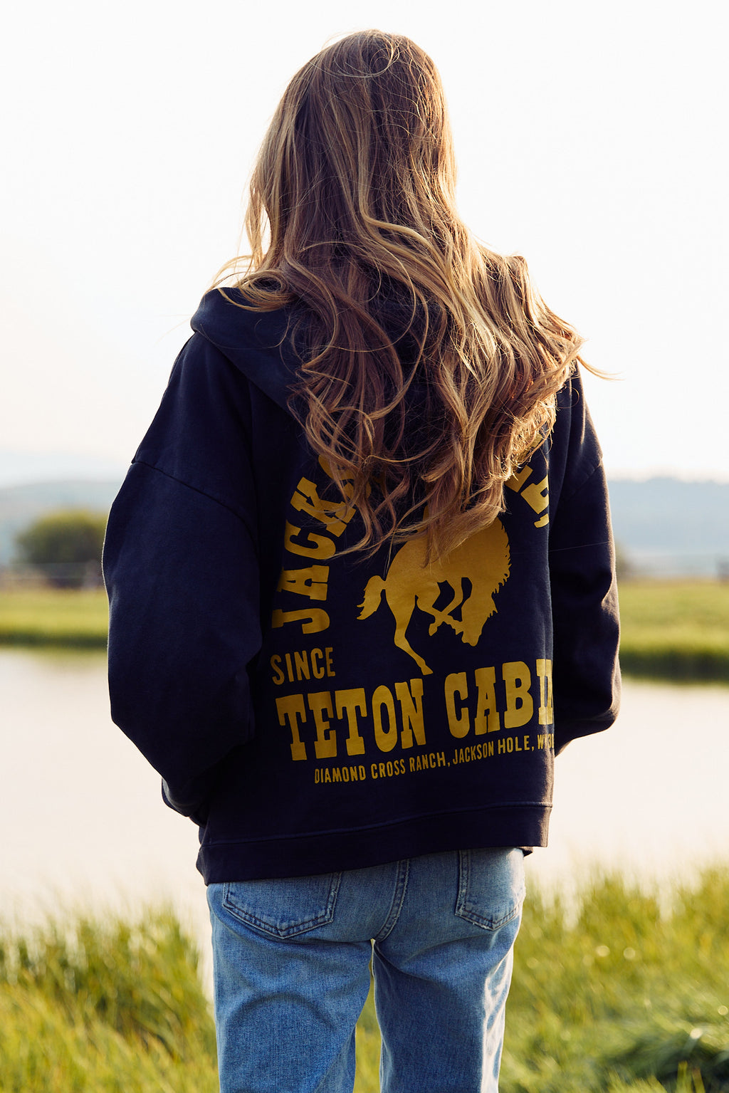 Black - Yellow Buckin | Sun Faded Zip Hoodies