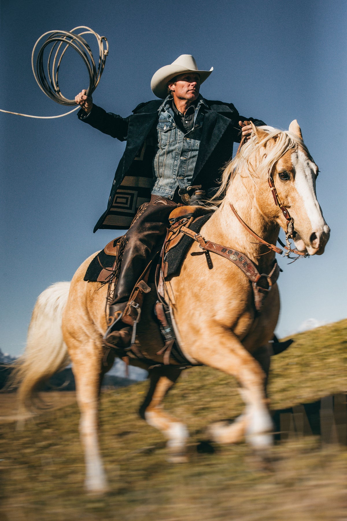 Navy | Diamond cross ranch Corduroy Cowboy Jacket