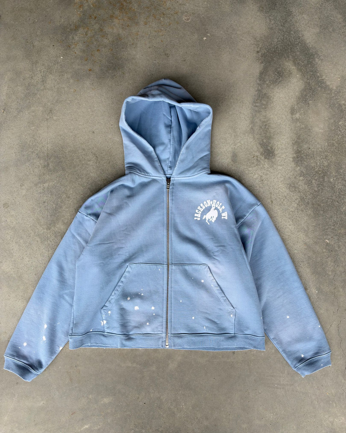 Teton Blue - Buckin | Sun Faded Zip Hoodies