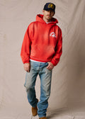 Red Buckin w Paint Distressed | The Outlaw Hoodie