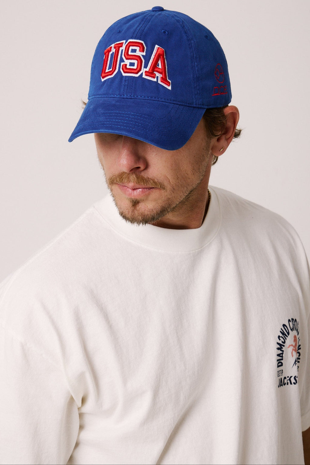 Blue USA Hat | Diamond cross ranch USA Collection cap