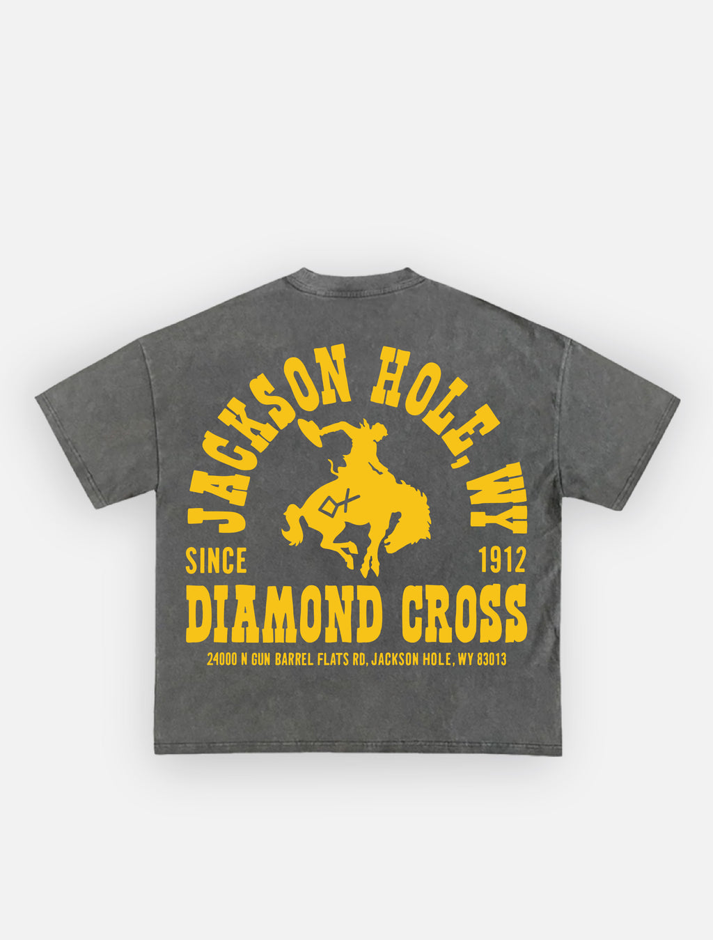 Sun Faded Black & Rodeo Gold | Buckin Tee