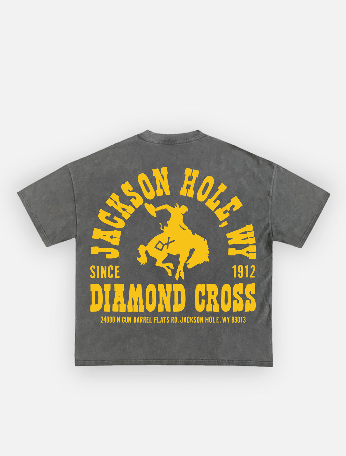 Sun Faded Black & Rodeo Gold | Buckin Tee