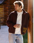 Brown & Yellow (Preorder) | Wyoming Zip Sweater (Preorder)