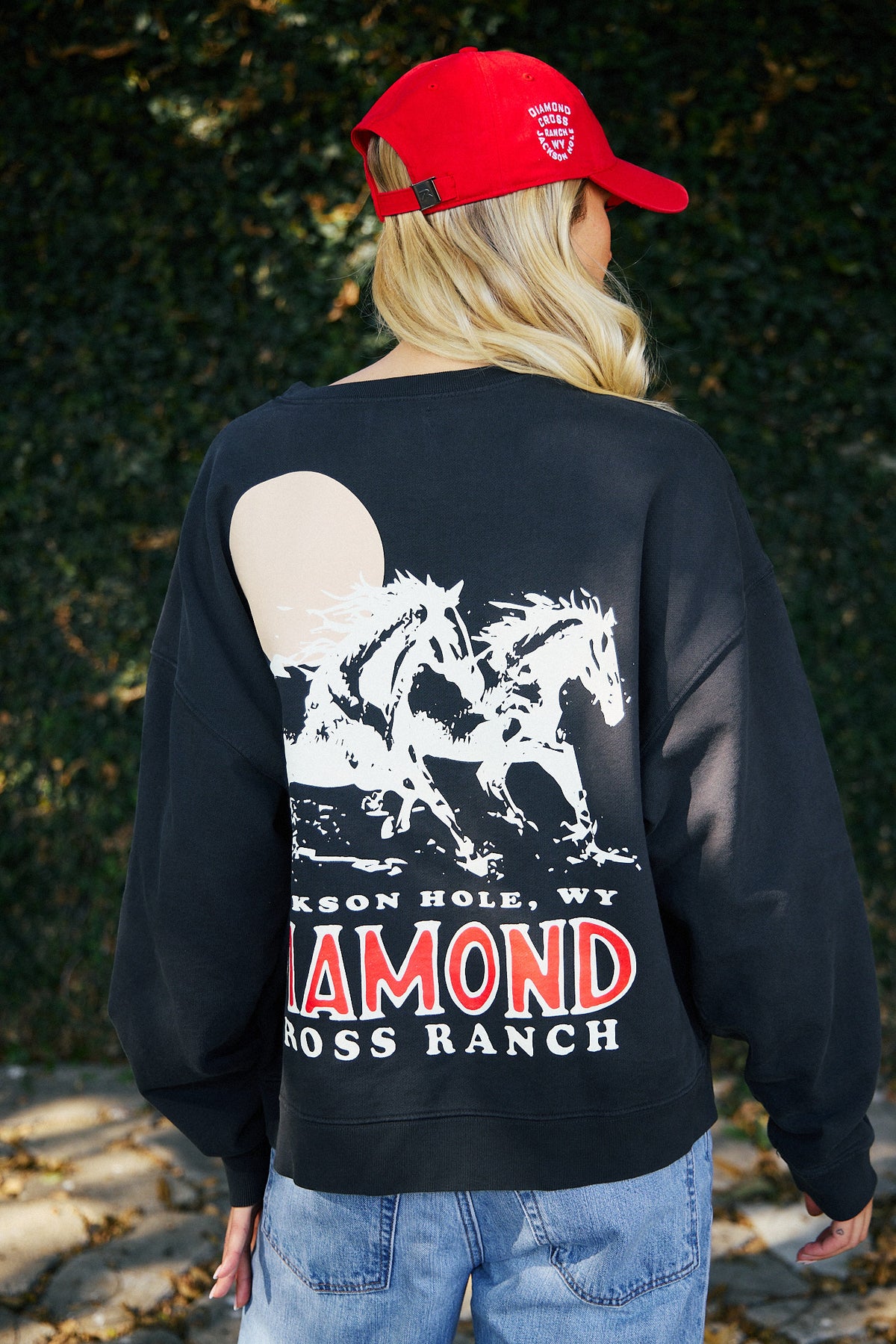 Red Howdy | Diamond cross ranch dad caps