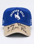 Jackson Blue + Tan Brim | Winter 27 Range Caps