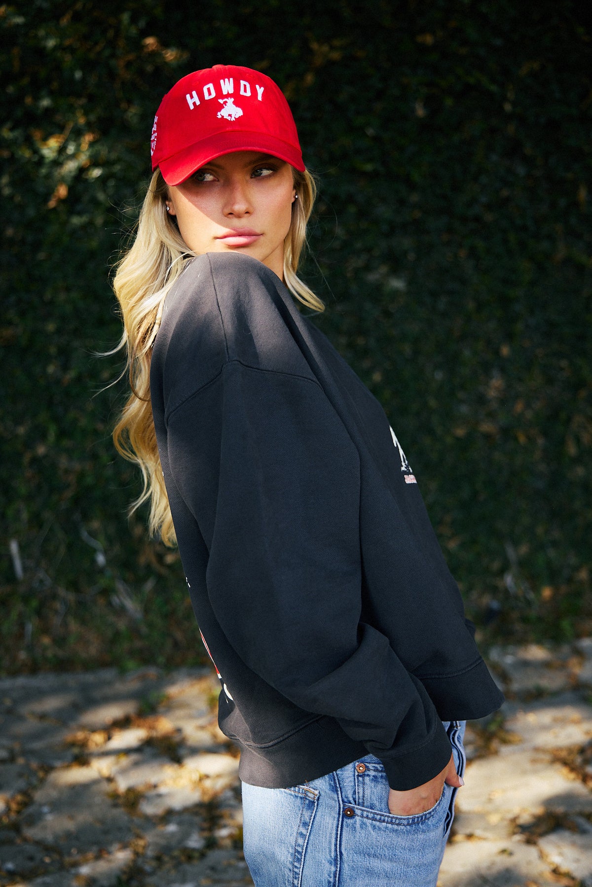 Midnight Black Crewneck | Diamond cross ranch Jackson Wild Sweatshirt
