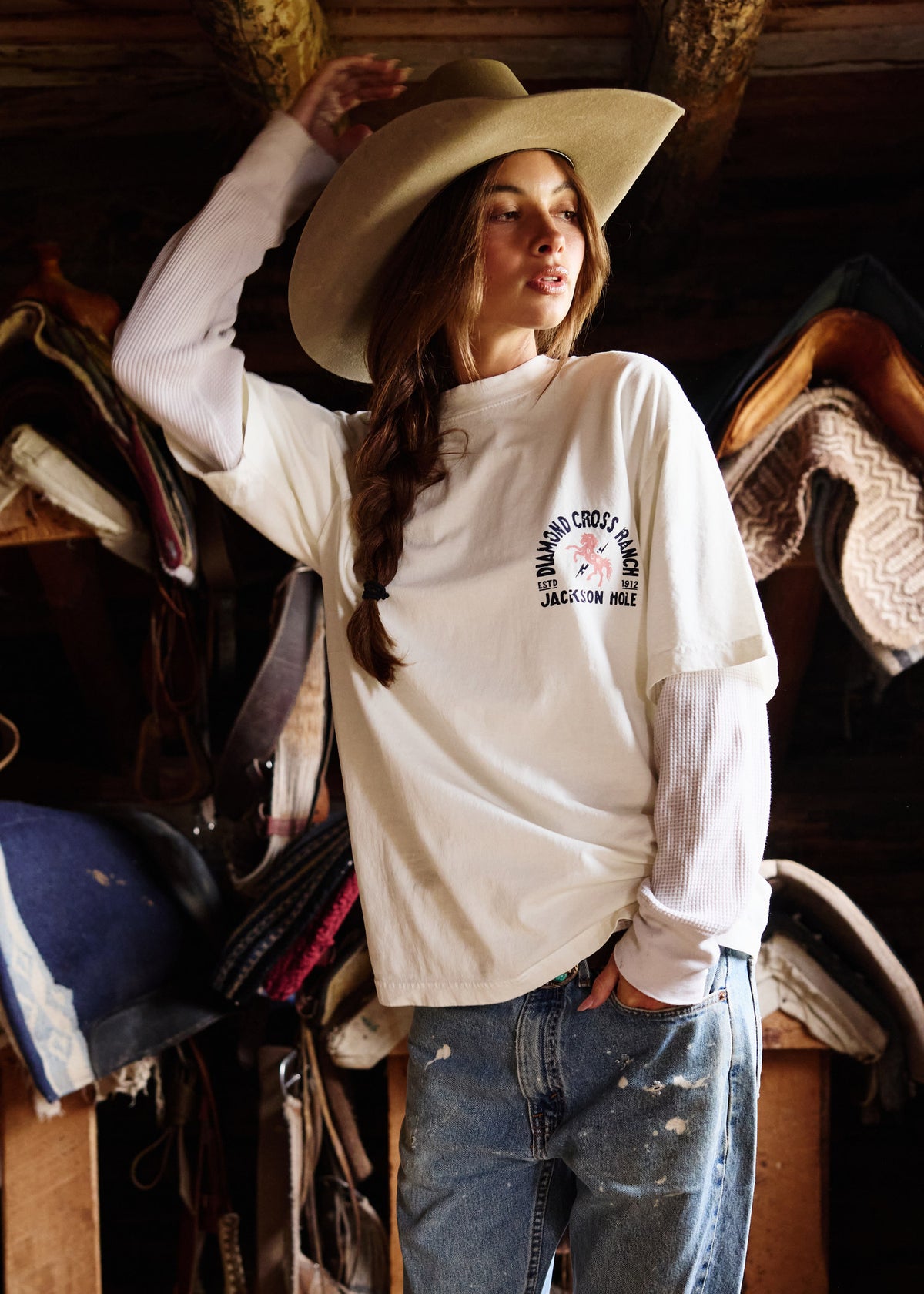 White | Address Tee