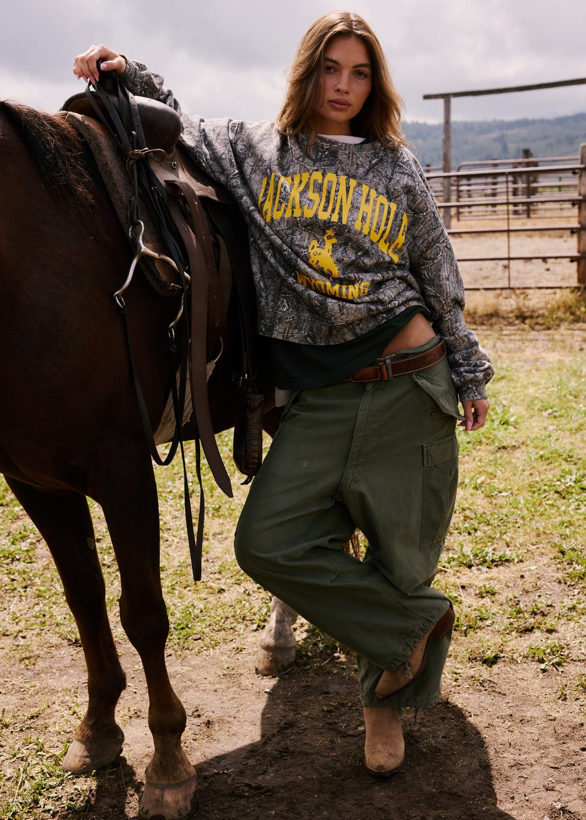 Sage Brush Camo | Classic Crewneck