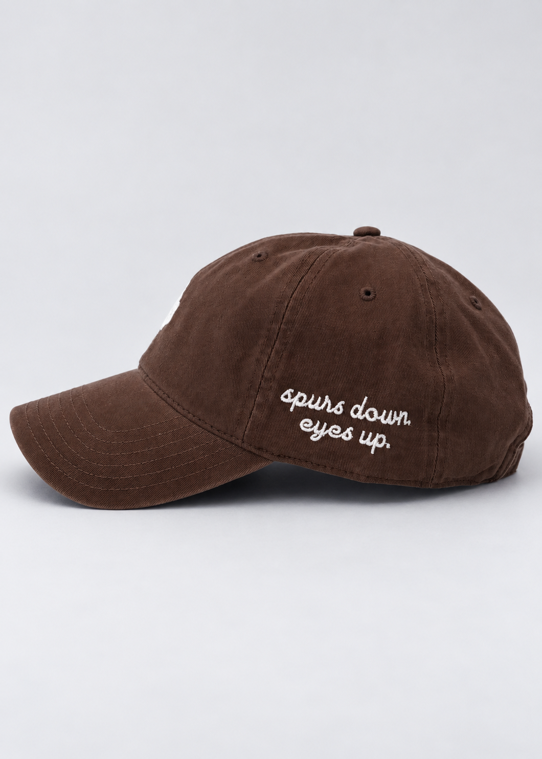 Chocolate + White Logo | Diamond cross ranch dad caps