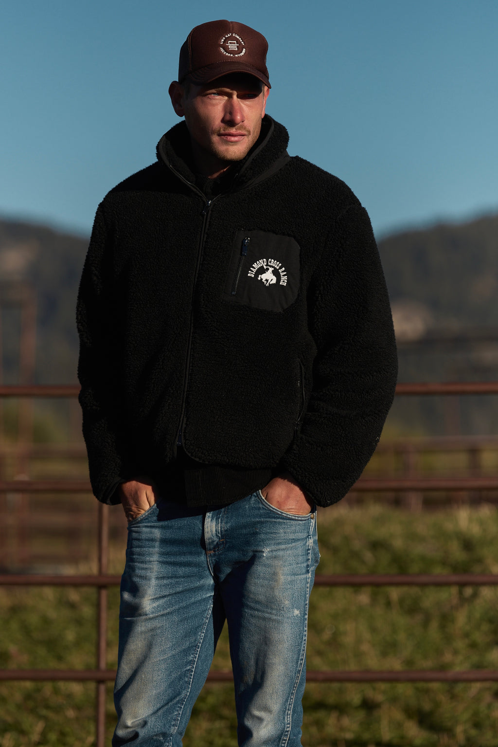 Midnight Black | Diamond Cross Classic Fleece