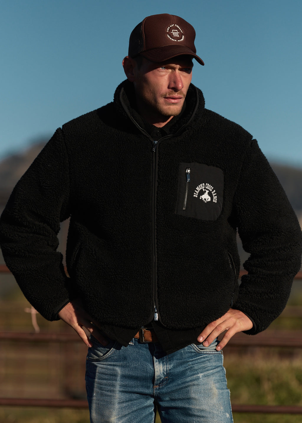 Midnight Black | Diamond Cross Classic Fleece