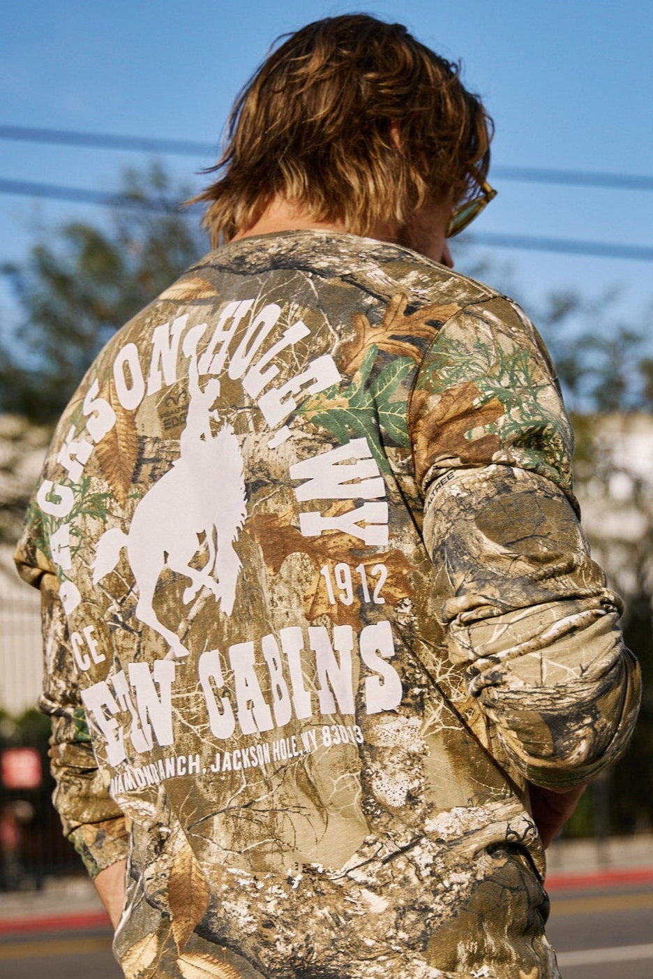 Diamond cross ranch Longsleeve Pocket Camo t-shirt 