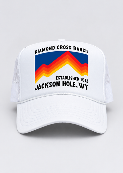 White | Retro Trucker