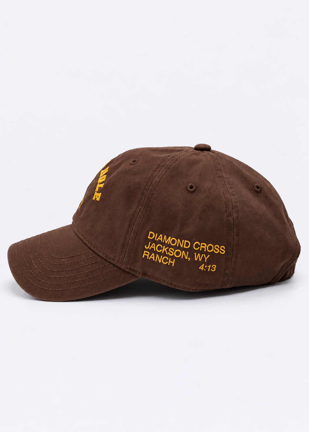 Brown | Diamond cross ranch dad caps