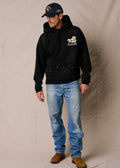 Black Wild w Paint Distressed | The Outlaw Hoodie