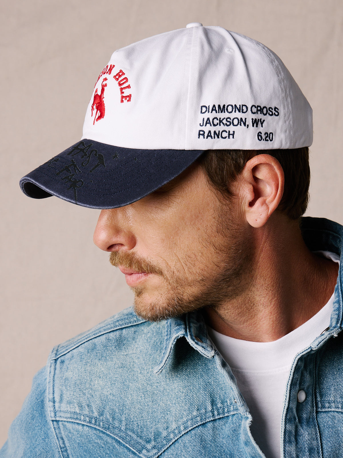 White Body & Blue Brim | Range Cap