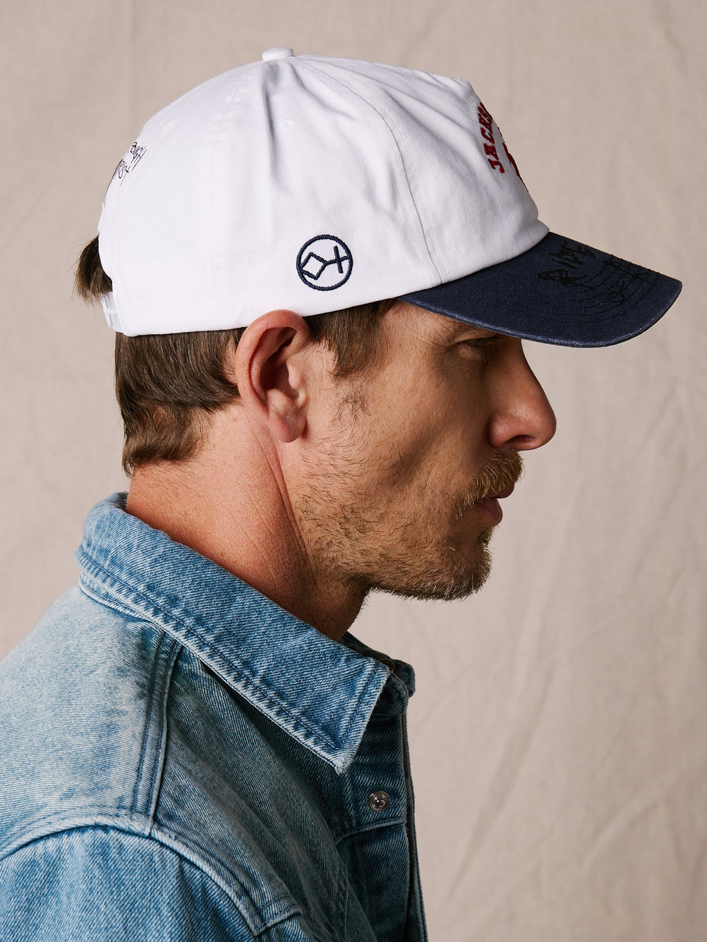White Body & Blue Brim | Range Cap