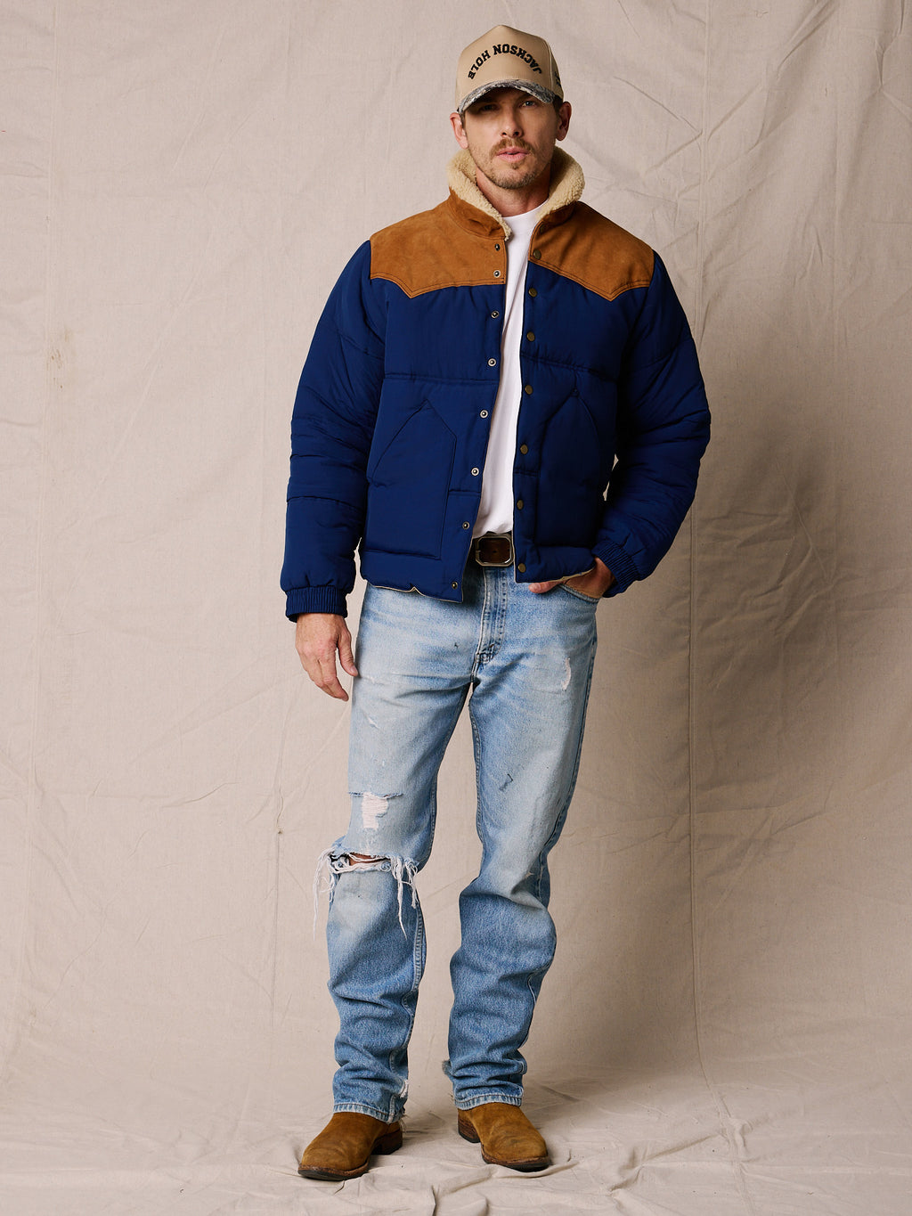 Teton Blue Puffer Jacket | The Icon Puffer