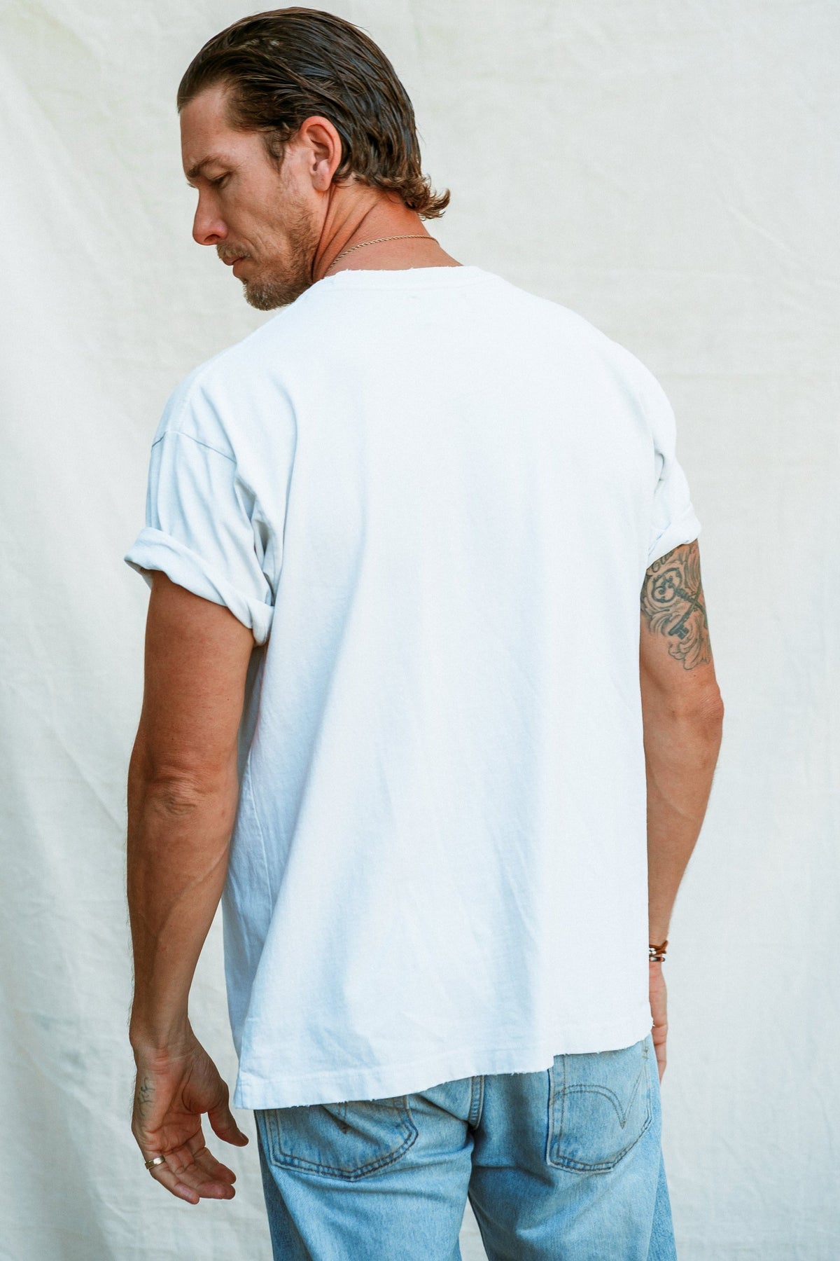 White | Diamond cross ranch core tees