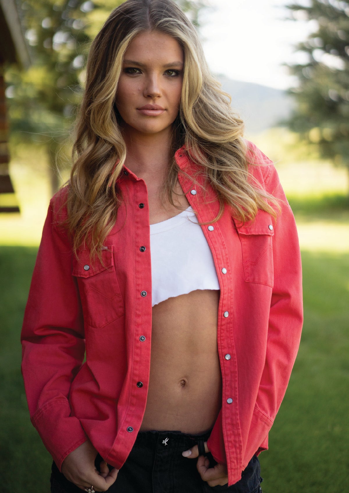 Sun Faded Red | Sun Faded Cowboy Shirts