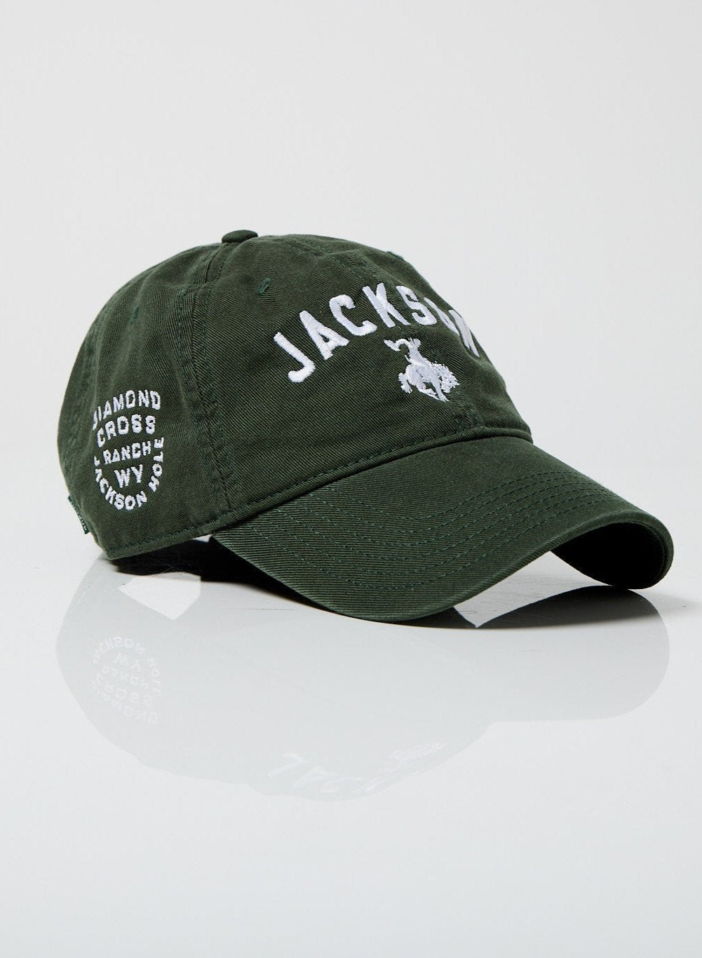 Green Jackson Hole | Diamond cross ranch dad caps