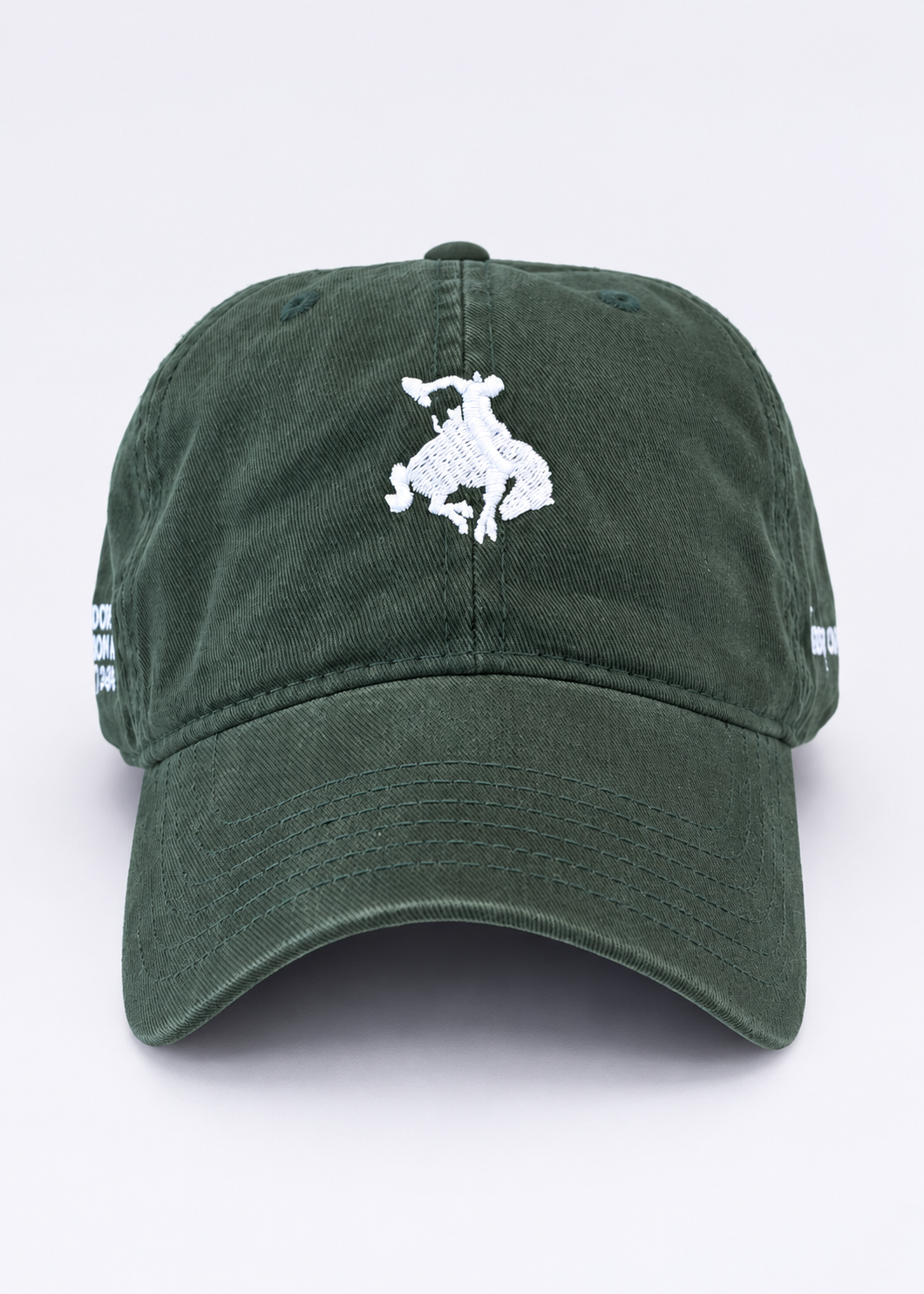 Forrest Green + White Logo | Diamond cross ranch dad caps