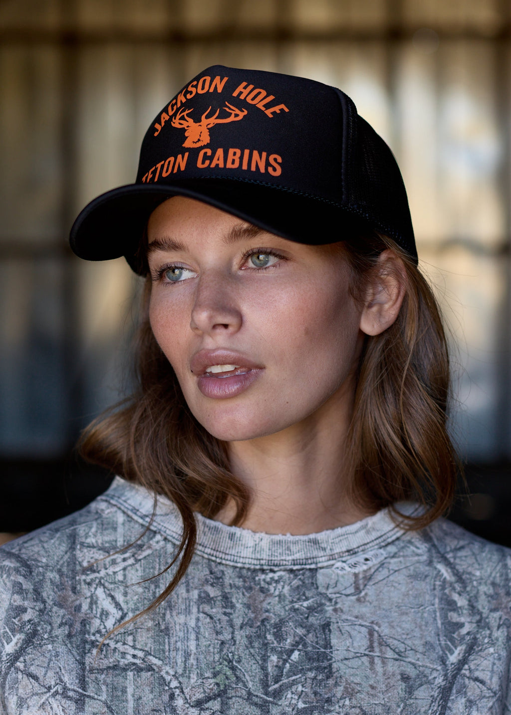 Black + Orange | Elk Trucker Hat