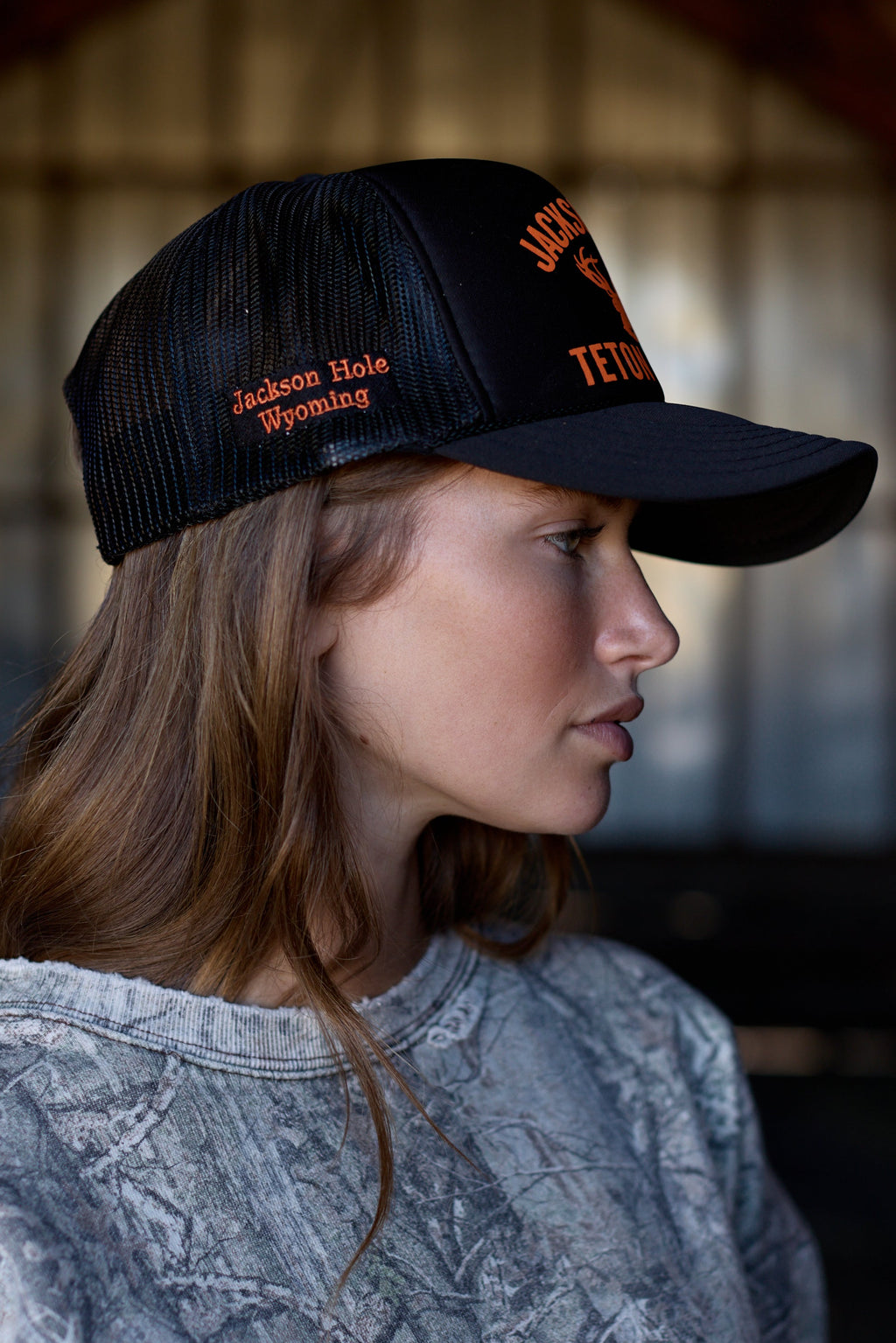 Black + Orange | Elk Trucker Hat