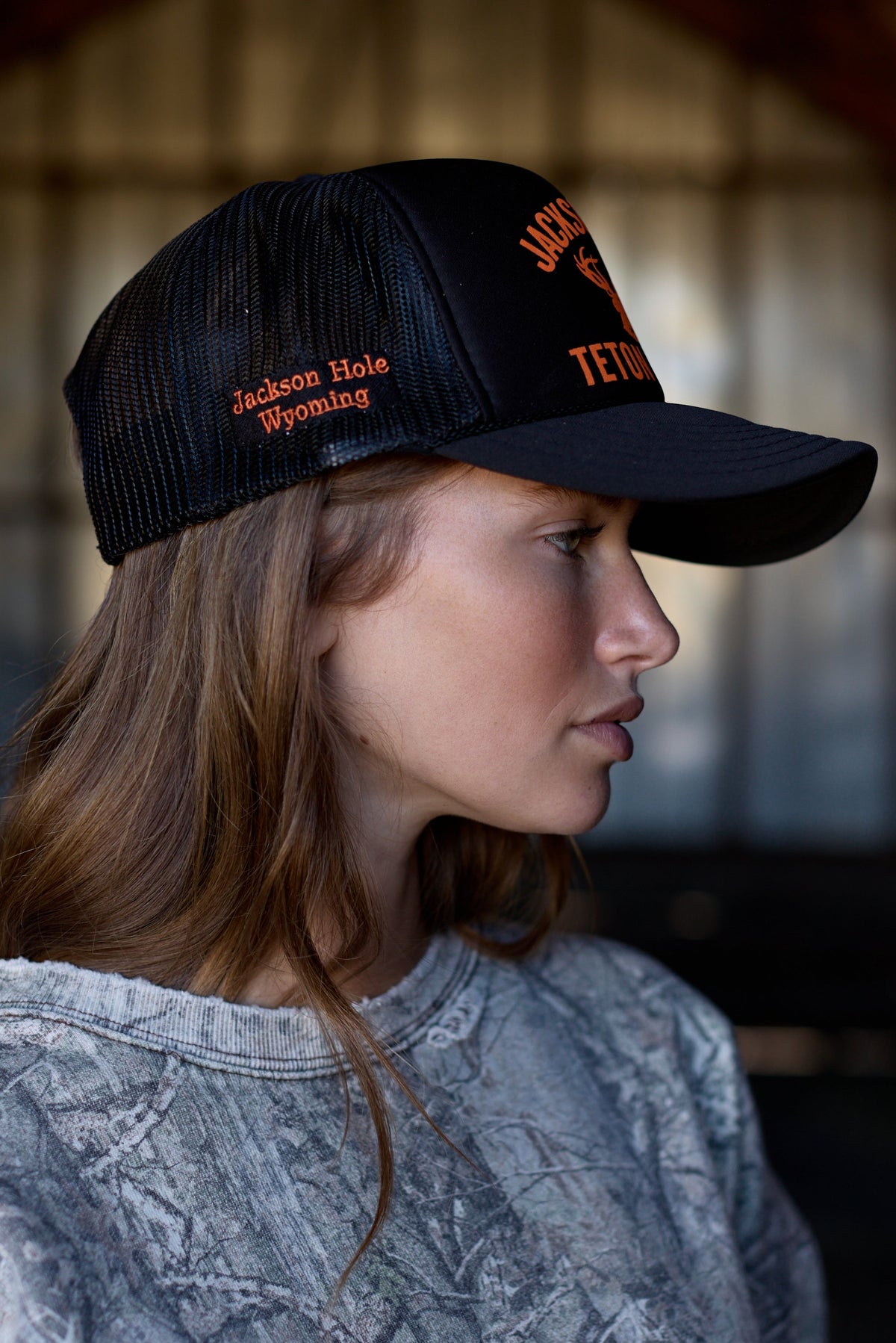 Black + Orange | Elk Trucker Hat