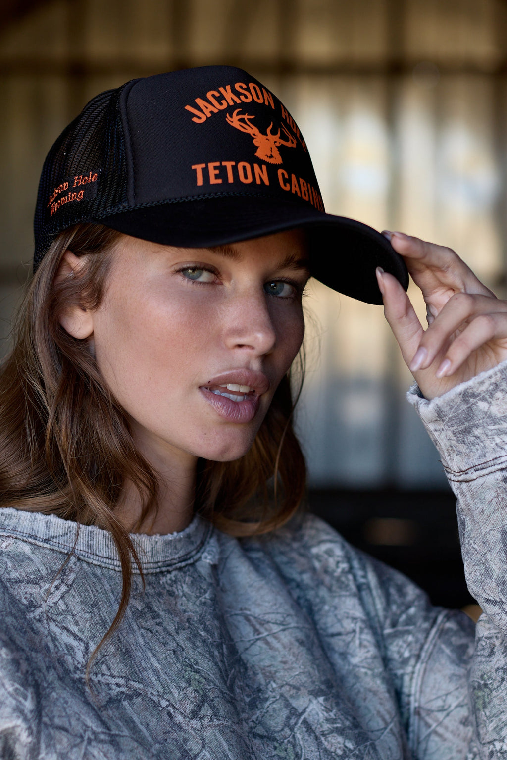 Black + Orange | Elk Trucker Hat