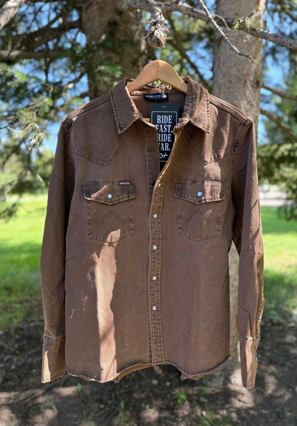 Sun Faded Brown | Sun Faded Cowboy Shirts