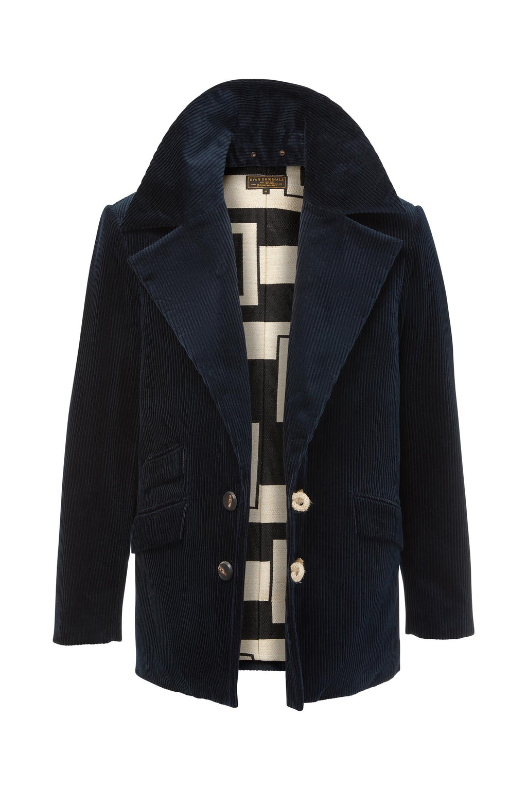 Navy | Diamond cross ranch Corduroy Cowboy Jacket