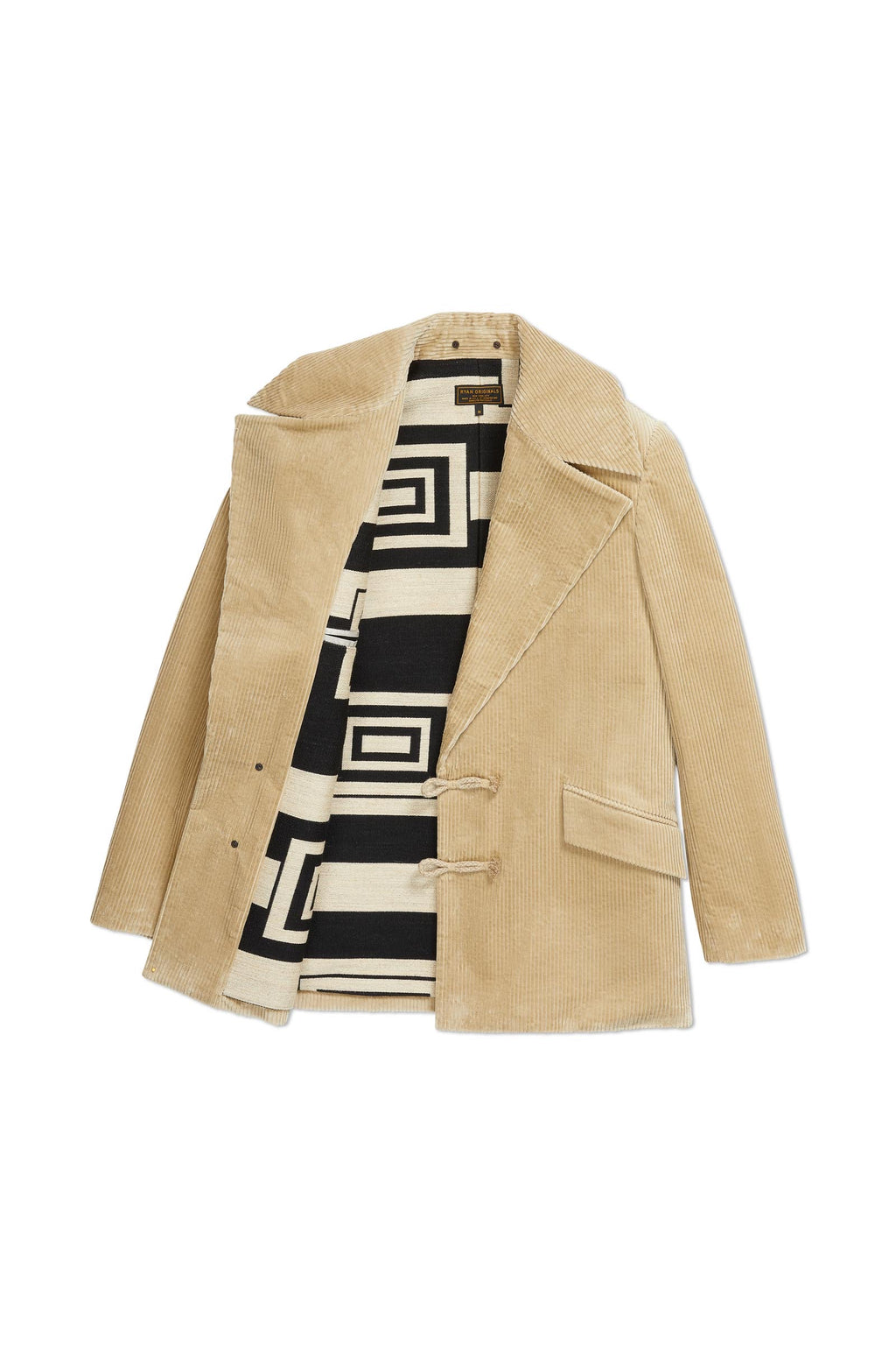Beige | Diamond cross ranch Corduroy Cowboy Jacket