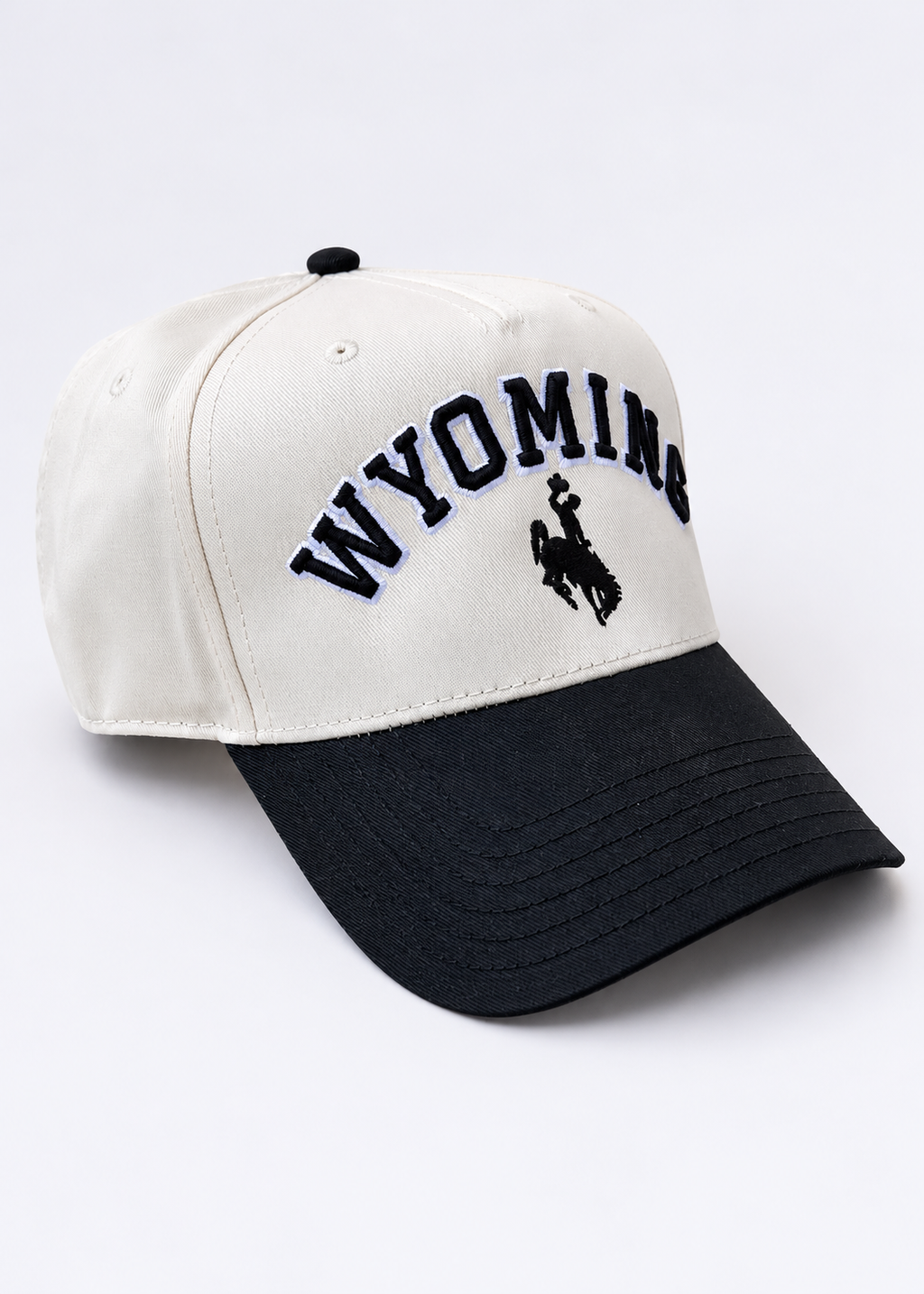 Offwhite and Black | Diamond cross ranch Wyoming Trucker cap