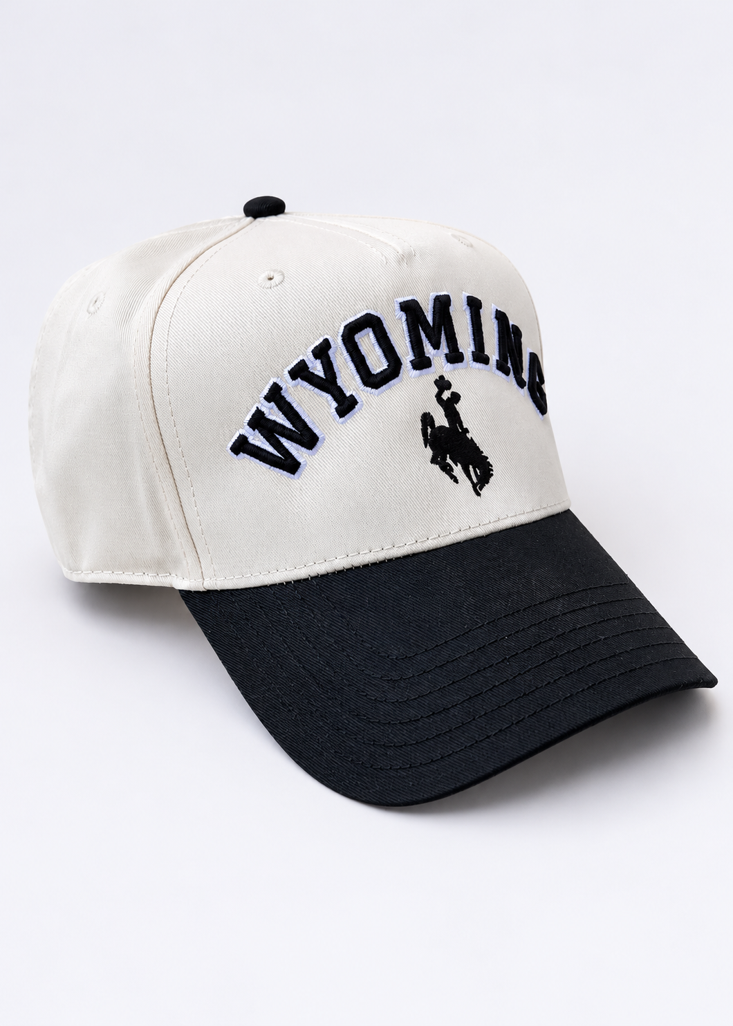 Offwhite and Black | Diamond cross ranch Wyoming Trucker cap