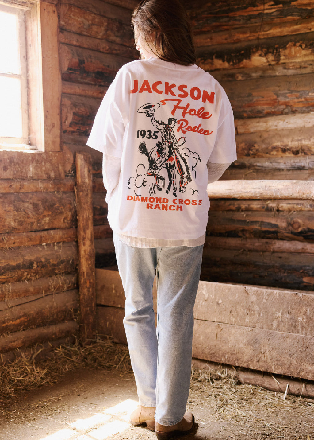 White | Jackson Rodeo Tee