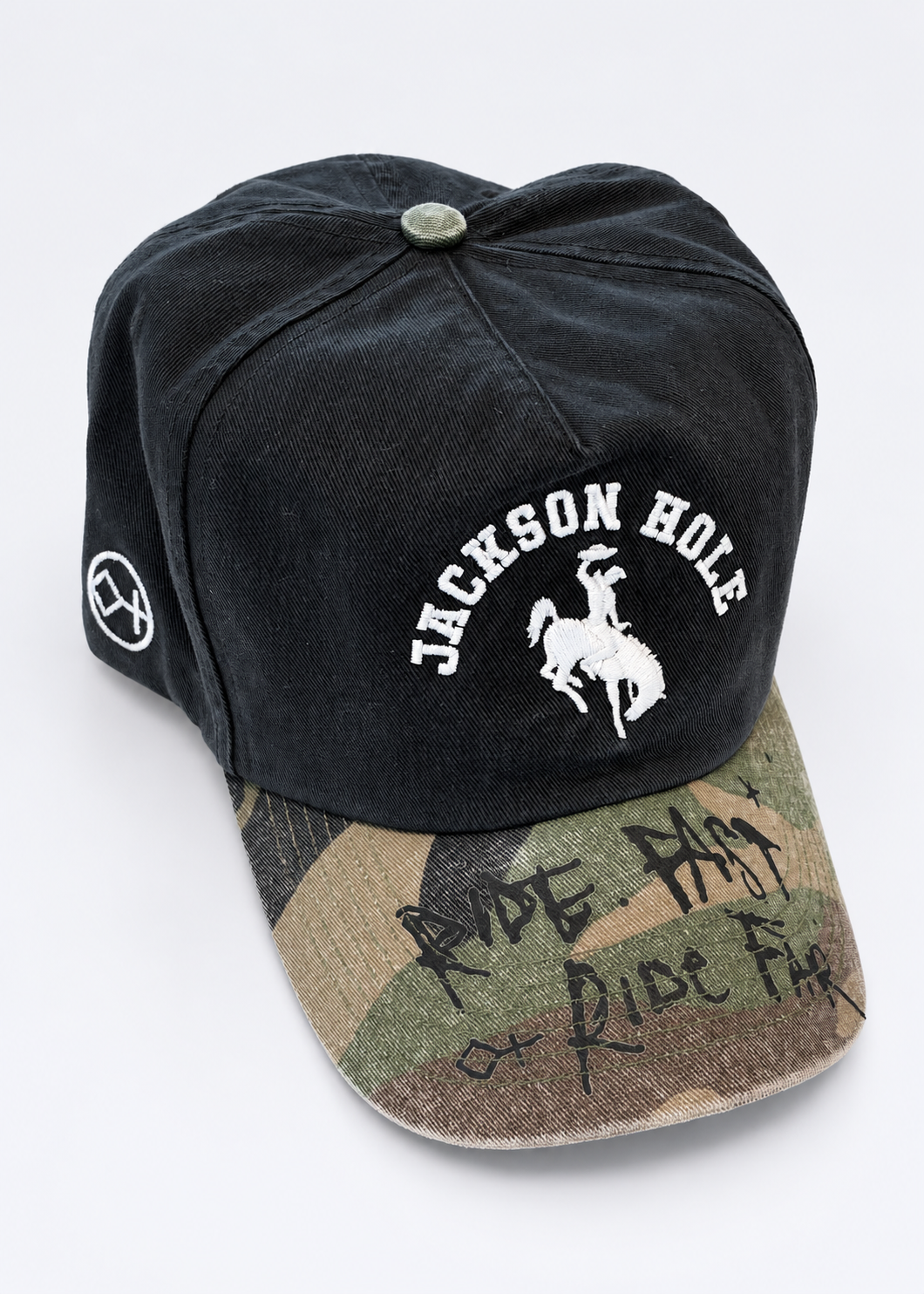 Jackson Black w Camo Brim | Camo Range Cap