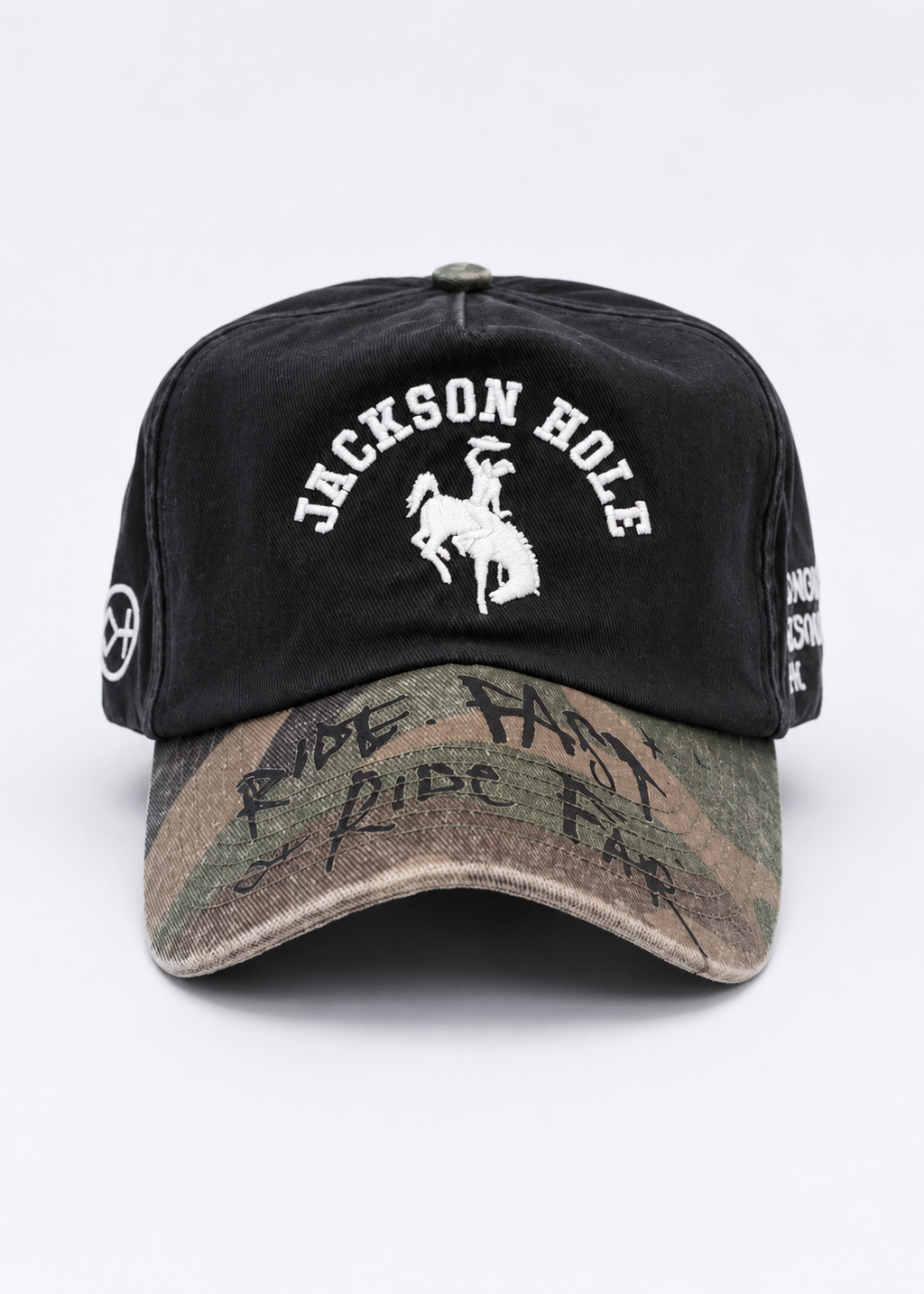Jackson Black w Camo Brim | Camo Range Cap