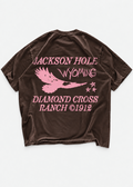 Faded Black + Rose | Diamond Cross Ranch Soarin' T-Shirt