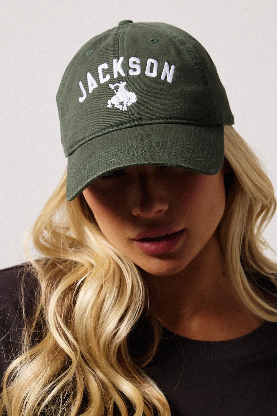 Green Jackson Hole | Diamond cross ranch dad caps