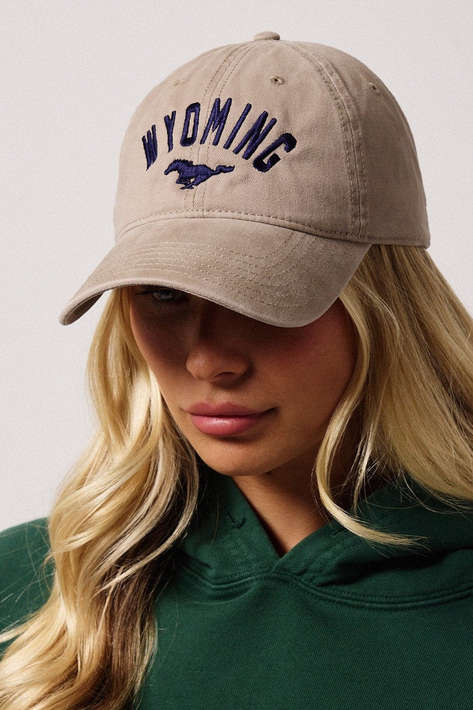 Tan Wyoming | Diamond cross ranch dad caps