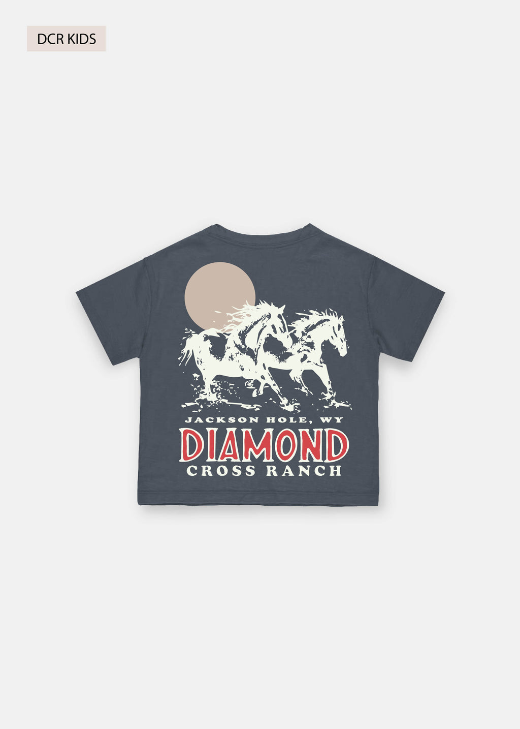 Black | Diamond cross ranch Jackson Wild Kids t-shirt