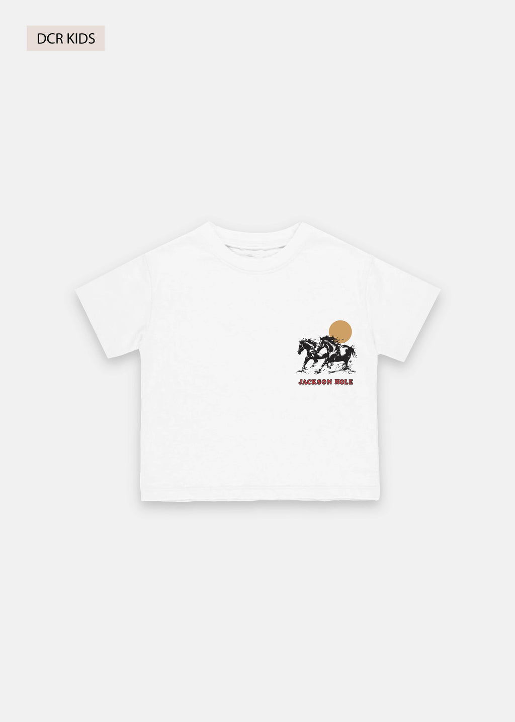 White | Diamond cross ranch Jackson Wild Kids t-shirt